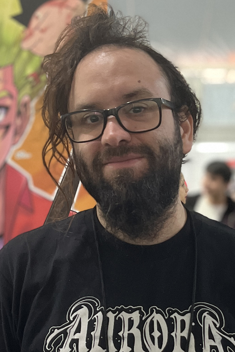 Max Andrade na Bienal de Quadrinhos de Curitiba 2023